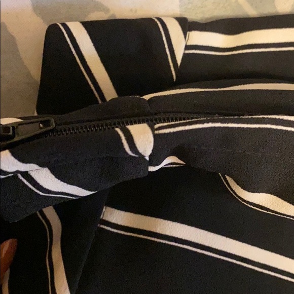 Black & White Striped Palazzo Pants - Picture 5 of 5